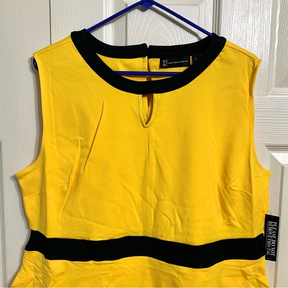 New York & Company Piped Flare Dress - City Knits - Picture 6 of 6